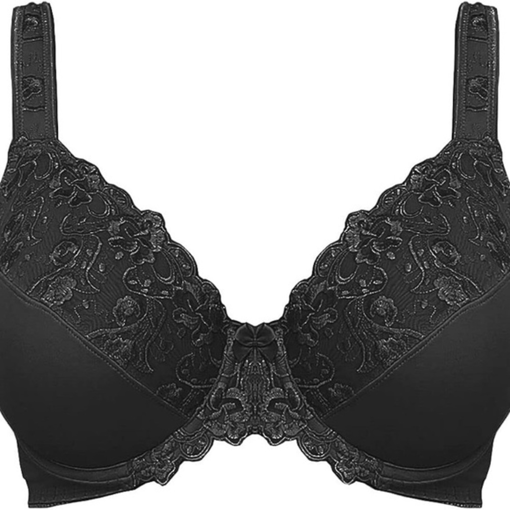 Telimussto Elegant Black Lace Bra 46D